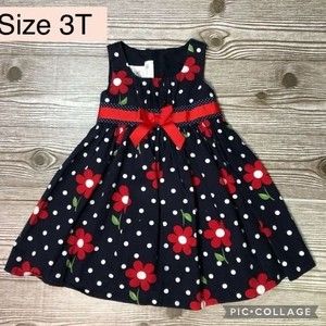 Girls 3T floral navy dress J